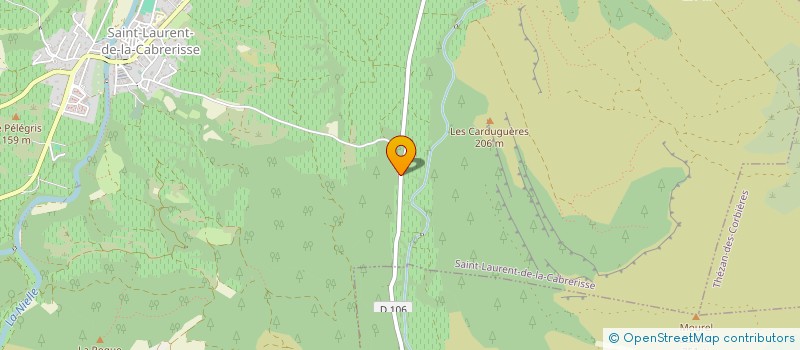 localisation de l'entreprise RABET MONTJOIE  ST LAURENT DE LA CABRERISS