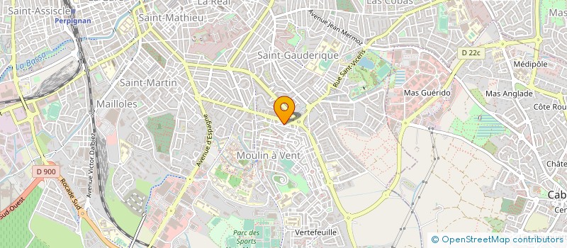 localisation de l'entreprise RABETLLAT ASSOCIES  PERPIGNAN