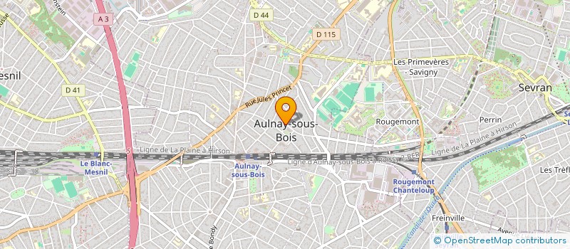 localisation de l'entreprise RABIER DE ALBUQUERQUE LMNP  AULNAY-SOUS-BOIS