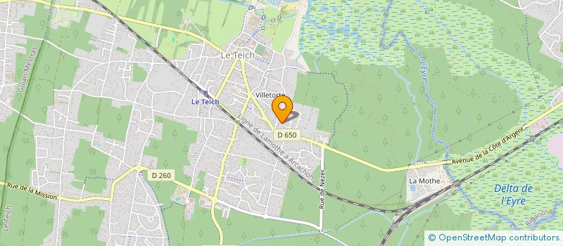 localisation de l'entreprise RABIER IMMOBILIER  LE TEICH