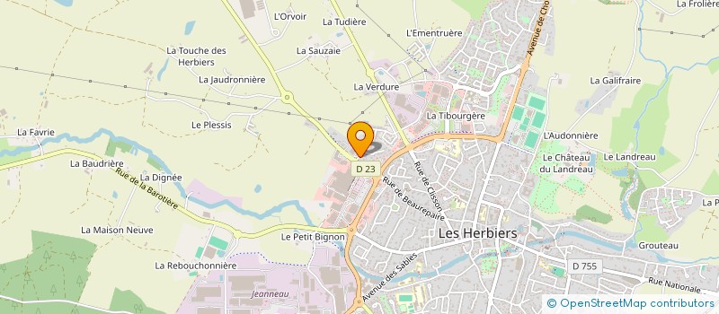 localisation de l'entreprise RABILLARD à LES HERBIERS