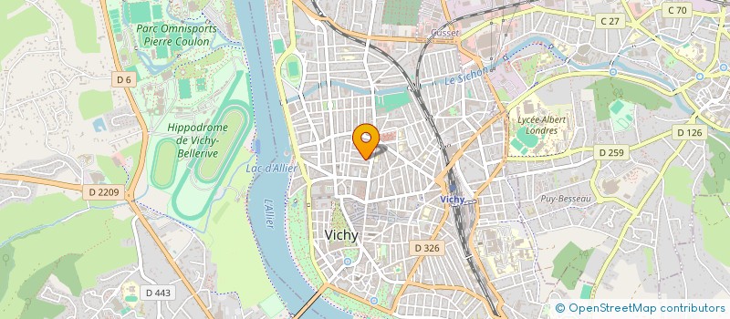 localisation de l'entreprise RABINEAU J CONCEPTION ET COMMERCIALIS à VICHY