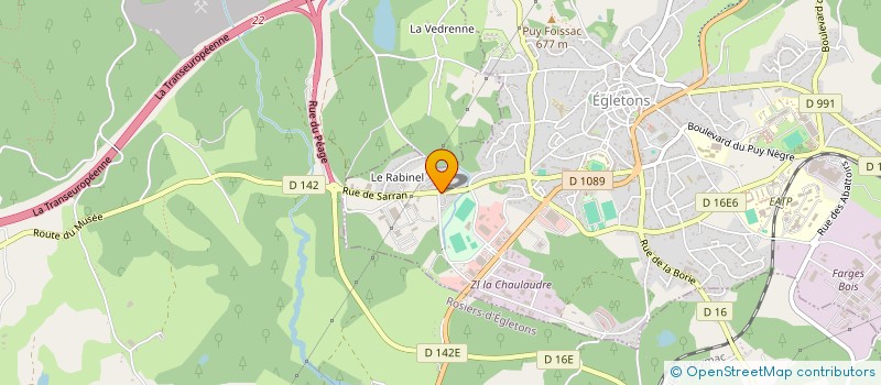 localisation de l'entreprise RABINEL AVENIR  EGLETONS