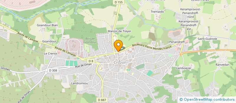 localisation de l'entreprise RABOIN  CROZON