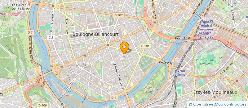 localisation de l'entreprise RABONI FORMATION à BOULOGNE-BILLANCOURT