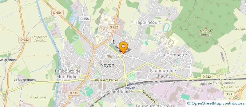 localisation de l'entreprise RABOT  NOYON