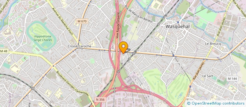 localisation de l'entreprise RABOT DUTILLEUIL CARI CONSTRUCTION à WASQUEHAL