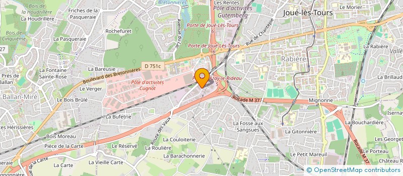 localisation de l'entreprise RABOUIN SERVICES  JOUE-LES-TOURS