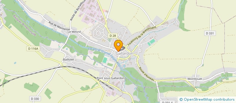 localisation de l'entreprise RABOURDIN ROUSSEL à GALLARDON
