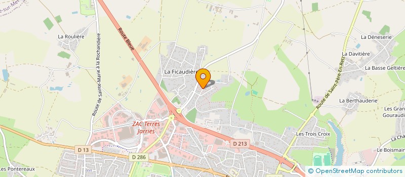 localisation de l'entreprise RABREAU INVEST à PORNIC