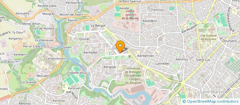localisation de l'entreprise RABREAU M ET G à BREST