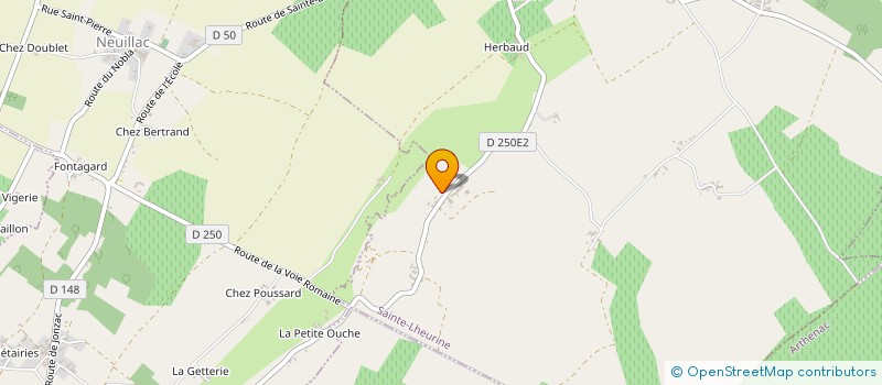 localisation de l'entreprise RABRUAU à SAINTE-LHEURINE