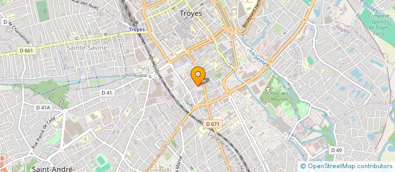 localisation de l'entreprise RABUT DAVID ET DESPRET SABINE à TROYES