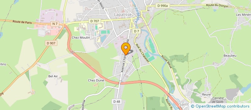 localisation de l'entreprise RABY  LAPALISSE