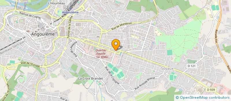 localisation de l'entreprise RABY à ANGOULEME