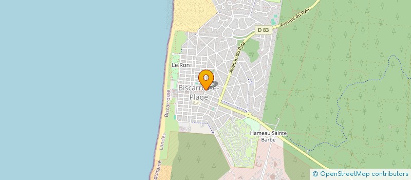 localisation de l'entreprise RABY-EYQUEM  BISCARROSSE