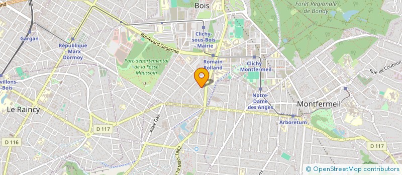 localisation de l'entreprise RAC à CLICHY-SOUS-BOIS