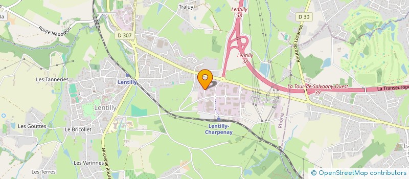 localisation de l'entreprise RAC  LENTILLY