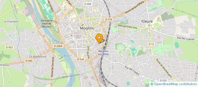 localisation de l'entreprise RAC ATELIER DE DECOUPE DU CENTRE  MOULINS