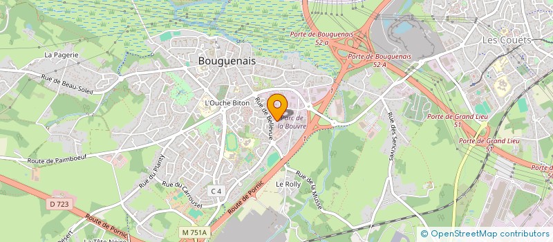 localisation de l'entreprise RAC ETIQUETTES à BOUGUENAIS
