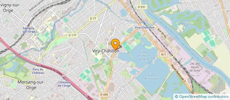 localisation de l'entreprise RAC FINANCES SG à VIRY-CHATILLON