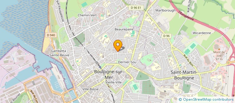 localisation de l'entreprise RAC IMMO à BOULOGNE-SUR-MER