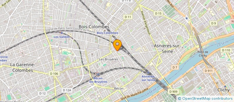 localisation de l'entreprise RAC SERVICES  ASNIERES-SUR-SEINE