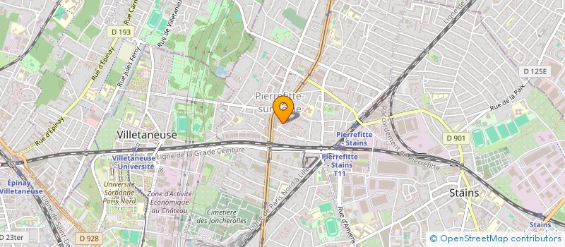 localisation de l'entreprise RACAB  PIERREFITTE-SUR-SEINE