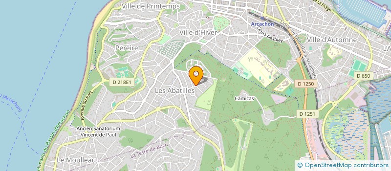 localisation de l'entreprise RACAMA  ARCACHON