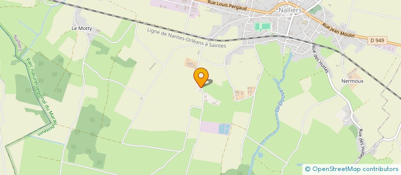 localisation de l'entreprise RACAUDET  NALLIERS