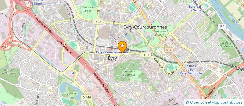 localisation de l'entreprise RACC&CONNECT  EVRY-COURCOURONNES