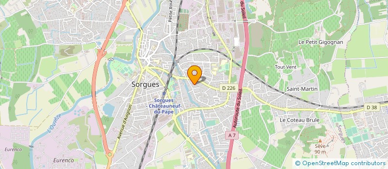 localisation de l'entreprise RACCHINI ETABLISSEMENTS  SORGUES