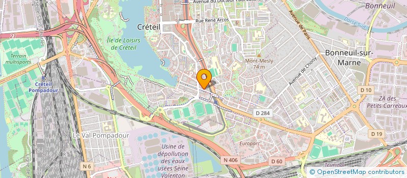 localisation de l'entreprise RACCOONS à CRETEIL