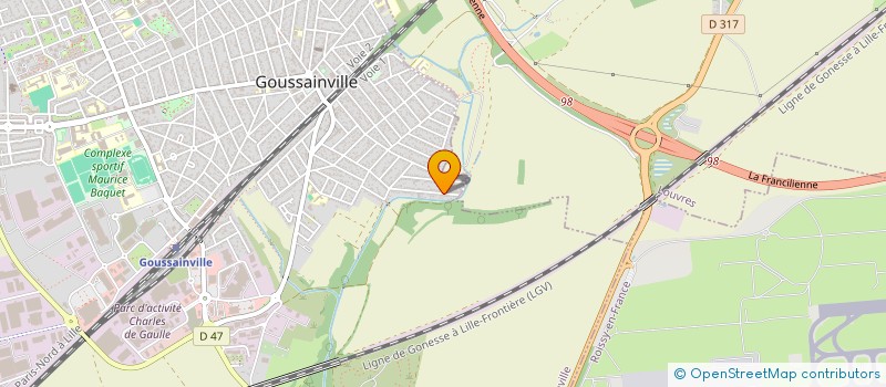 localisation de l'entreprise RACCORD-FIBRES à GOUSSAINVILLE