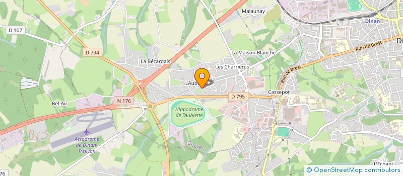 localisation de l'entreprise RACCORDEMENT ENERGIE GENERALE  CALORGUEN