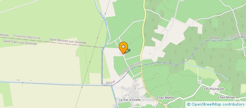 localisation de l'entreprise RACCORDEMENTS TERRASSEMENTS INDIVIDUELS  SAINT-BONNET-SUR-GIRONDE