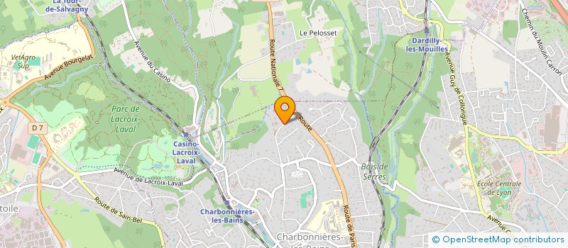 localisation de l'entreprise RACCORDERIE METALLICHE FRANCE  CHARBONNIERES-LES-BAINS