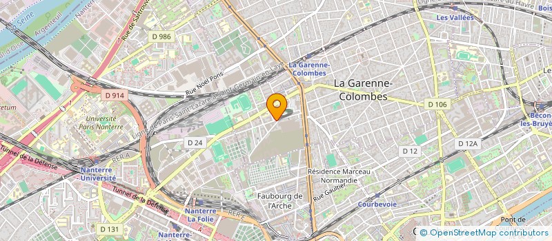 localisation de l'entreprise RACCORDEX à LA GARENNE-COLOMBES
