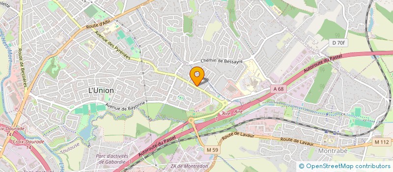localisation de l'entreprise RACE CENTER-TOULOUSE à L'UNION