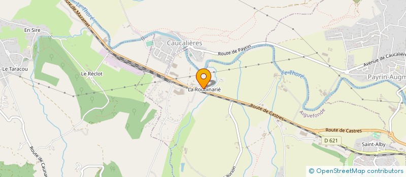 localisation de l'entreprise RACE SPORT  CAUCALIERES