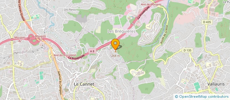 localisation de l'entreprise RACECOM à MOUGINS