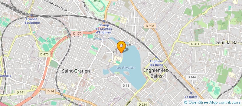 localisation de l'entreprise RACELINE SPORT  ENGHIEN LES BAINS