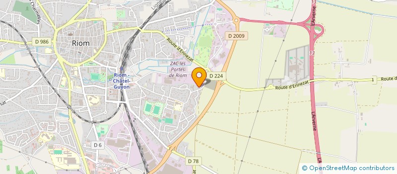 localisation de l'entreprise RACER BIKE  RIOM