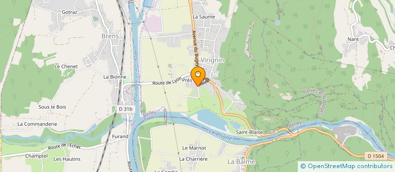 localisation de l'entreprise RACER EDGE à VIRIGNIN