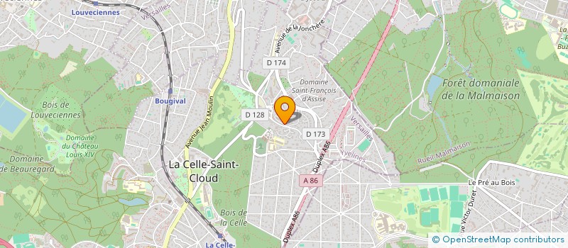 localisation de l'entreprise RACETRACK à LA CELLE-SAINT-CLOUD