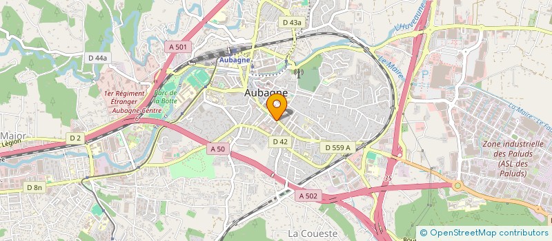 localisation de l'entreprise RACH COIFFURE  AUBAGNE
