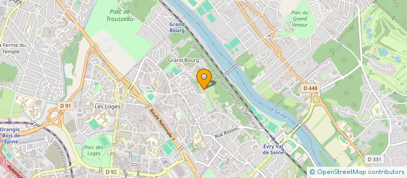 localisation de l'entreprise RACHA BATIMENT  EVRY-COURCOURONNES