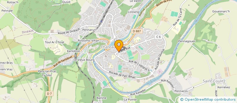 localisation de l'entreprise RACHATEAU  CHATEAULIN