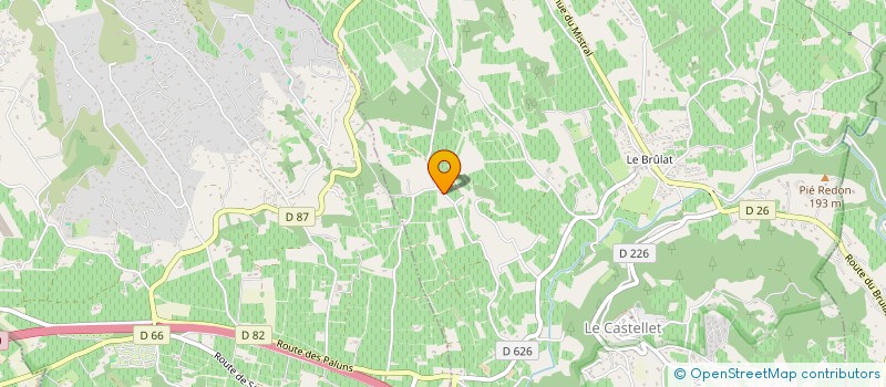 localisation de l'entreprise RACHEL  LE CASTELLET