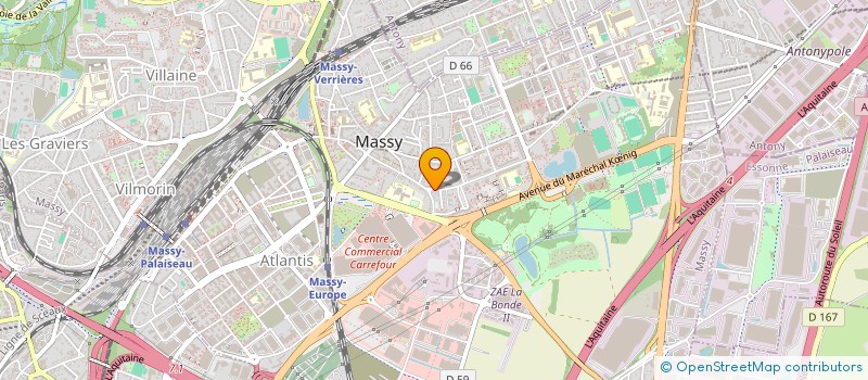localisation de l'entreprise RACHEL à MASSY